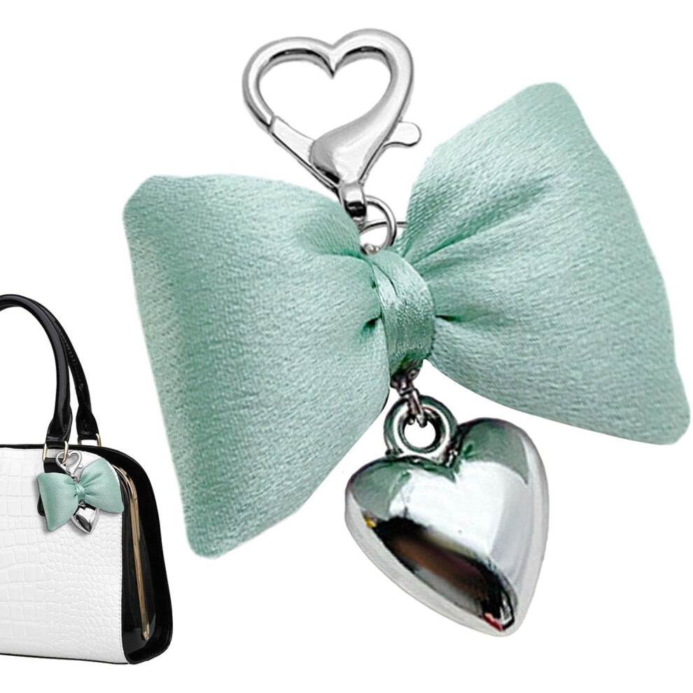 (Green) Bow Bag Charm, Bow Pendant Keychain, Creative Bowknot Pendant, Cute Bow Pendant Key Chain, Bowknot Key Chains for Women