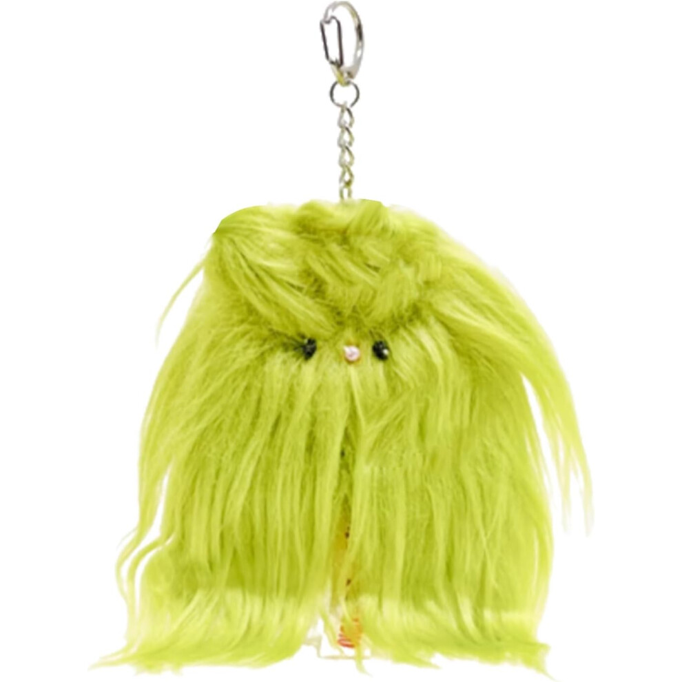 (Green) Puppy Keychains For Backpacks | Small Plush Keychain With Ghost Design | Cute Animal Keychain, Animal Plush Keychain For Kindergarten Handbag Pendant