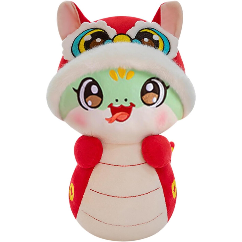 (12cm) Snake Mascot Plush Toy | Dance Lion Hat Snake Plush Backpack Pendant - Backpack Pendant Ornaments Snake Plush, Plush Key Accessories for Spring