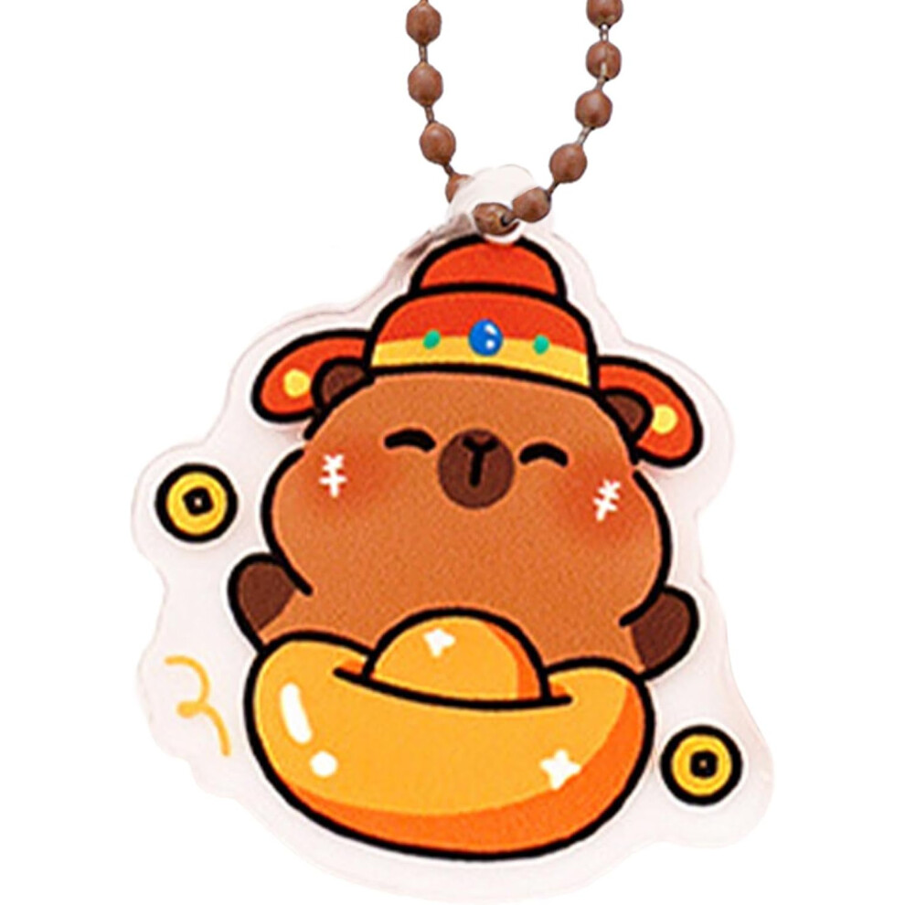 (Lucky) Capybara Bag Charm,Animals Dolls Pendant - Cute Keychain, Backpack Decoration, Multifunctional, Home Decoration For Children, Friends