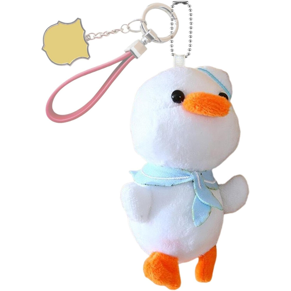 (Navy Duck) Duck Pendant Charm | Cartoon Plush Animal Ornament,Men Women Stuffed Cute Lovely Duck Pendant Keyring Pendant for Handbag Purse Backpack D