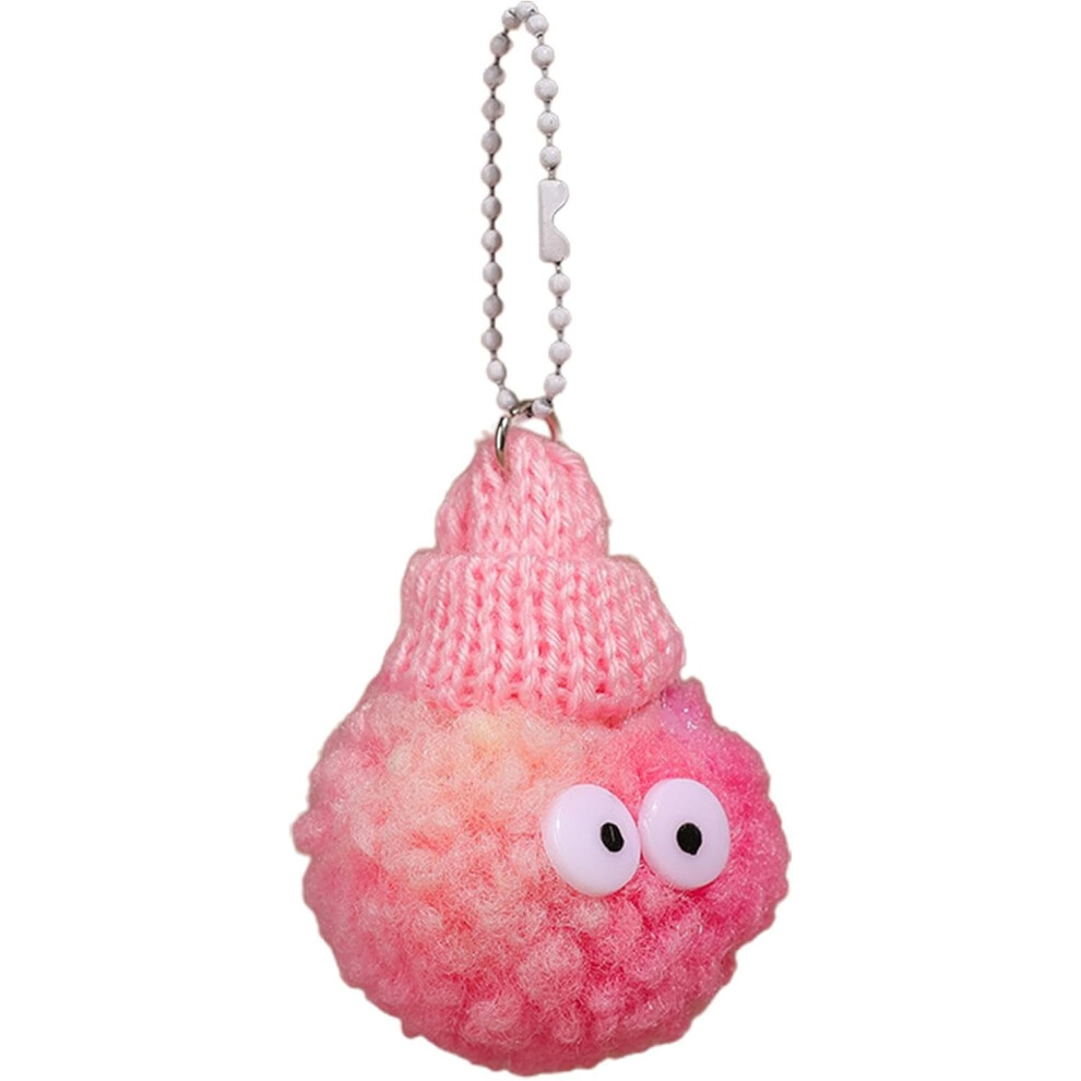 Keychain - Colorful Cute Fluffy Ball Keychain,Short Plush Pendant, Bag Accessories, Keychain Pendent, Mom Travel Handbag Tote Bag