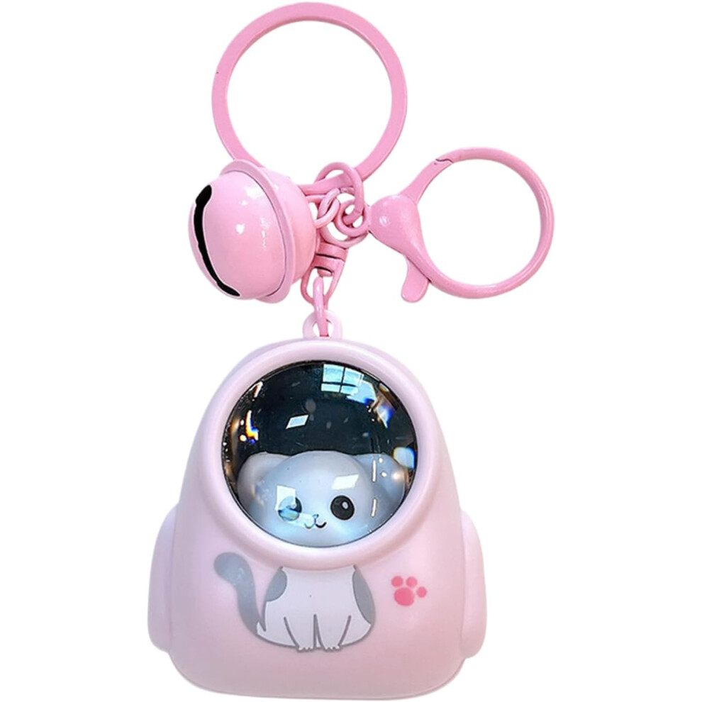 (Pink) Glowing Doll Keychain - Keyring Backpack Charm - Hangable Handbag Purse Wallet Ornament, Fashion Creative Bag Decoration Accessories Novelty Funny
