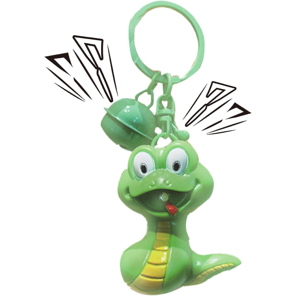 Chinese New Year Snake Keychain | Snake Key Chain for Backpack Decor - Light Up Keychains Cute Animal Keychain with Sound, Keychain for Backpacks