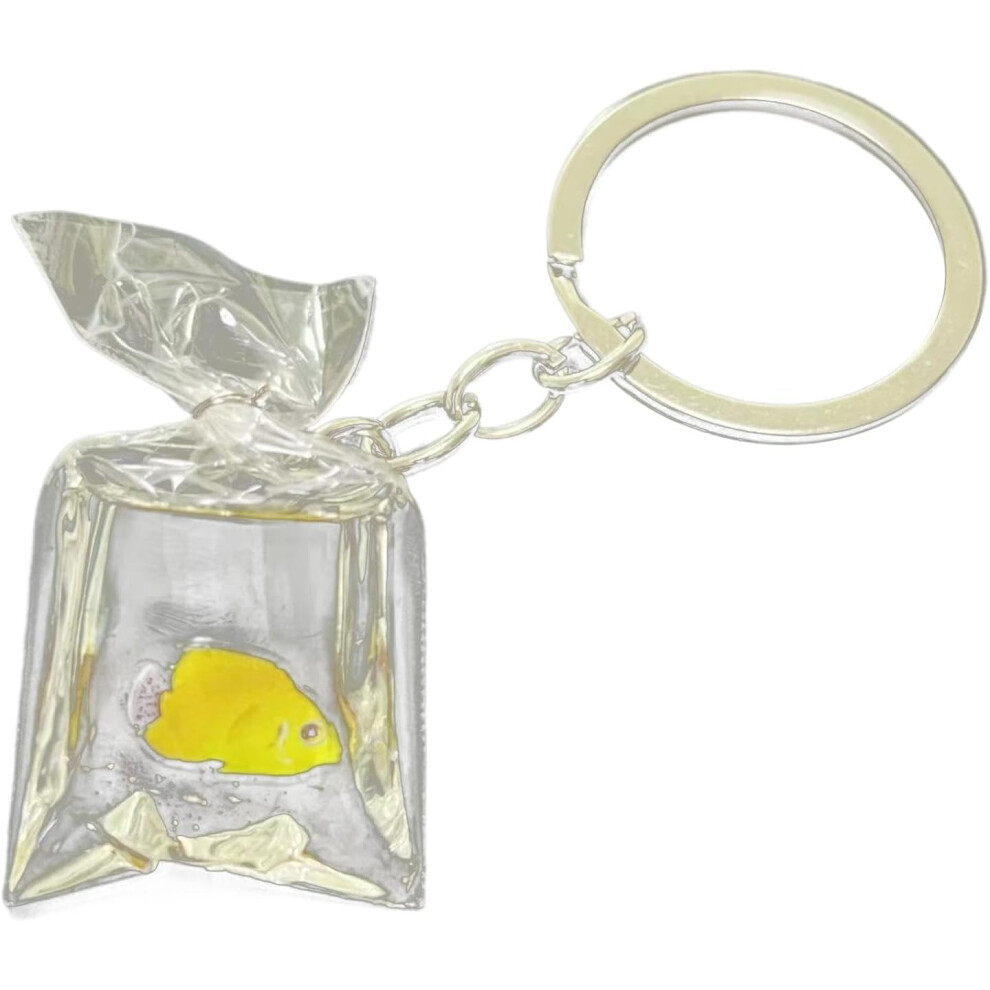 (Style 1) Cute Backpack Keychains - Transparent Key Ring Decor Fish Water Bag Charm,Bag Accessories Charm Unique Key Chain Pendant for Keys Backpacks