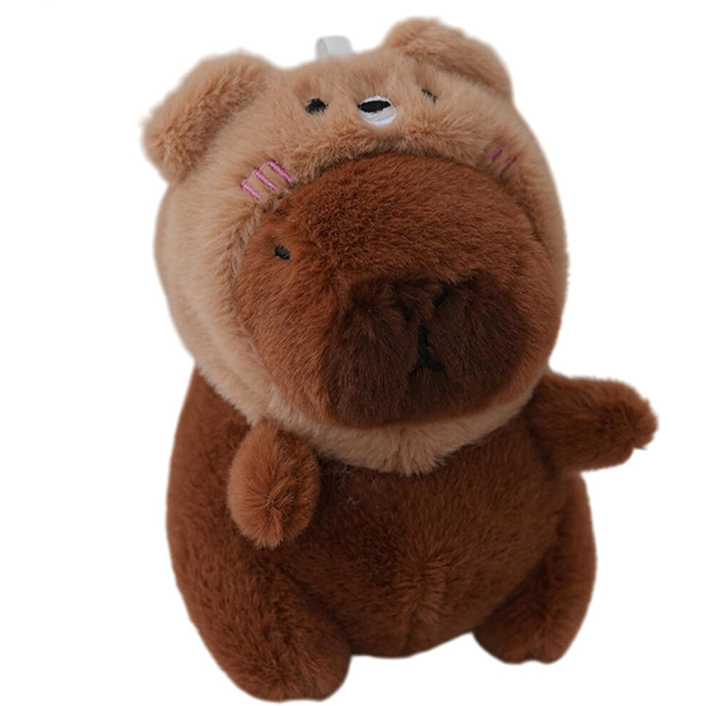 (Brown) Capybara Plush Toys,Soft Plushie Toys | Portable Plush Animal Keychain, Cute Keychain Plush Ornament For Handbag, Purse, Car Keys, Backpack Brown