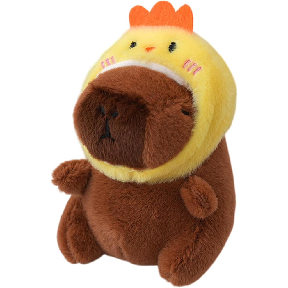 (Yellow) Capybara Plush Toys,Soft Plushie Toys | Portable Plush Animal Keychain, Cute Keychain Plush Ornament For Handbag, Purse, Car Keys, Backpack Yellow