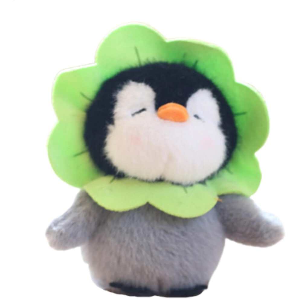 (Lotus Leaf) Plush Pendant Keychain - Cartoon Stuffed Doll Keychain - Vivid and Cute Keychain Decoration for Backpacks, Car Keys, Mobile Phones, Bags