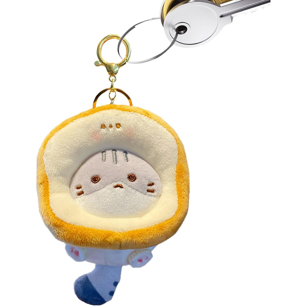 (A) Keychain Cat Doll | Cat Kitten Plush Doll Pendant | Cat Kitten Figure Ornament for Girlfriend, Valentines, Children, Kids, Adults, Girls, Boys