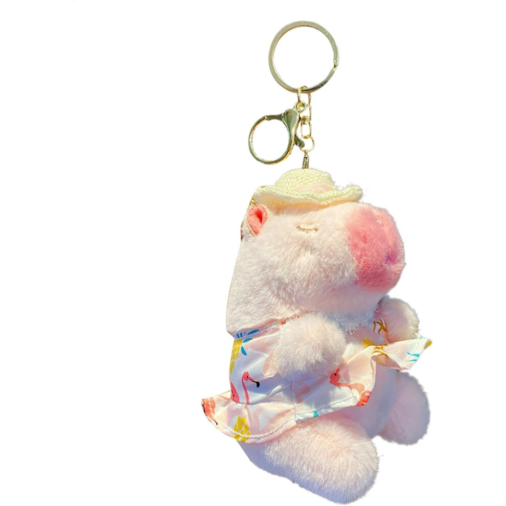 (C) Capybara Keychain | Capybara Pendant for Backpack,Cute Capybara Doll Plush Pendant Backpack Dolls Pendant Bag Decoration for Kids Adults