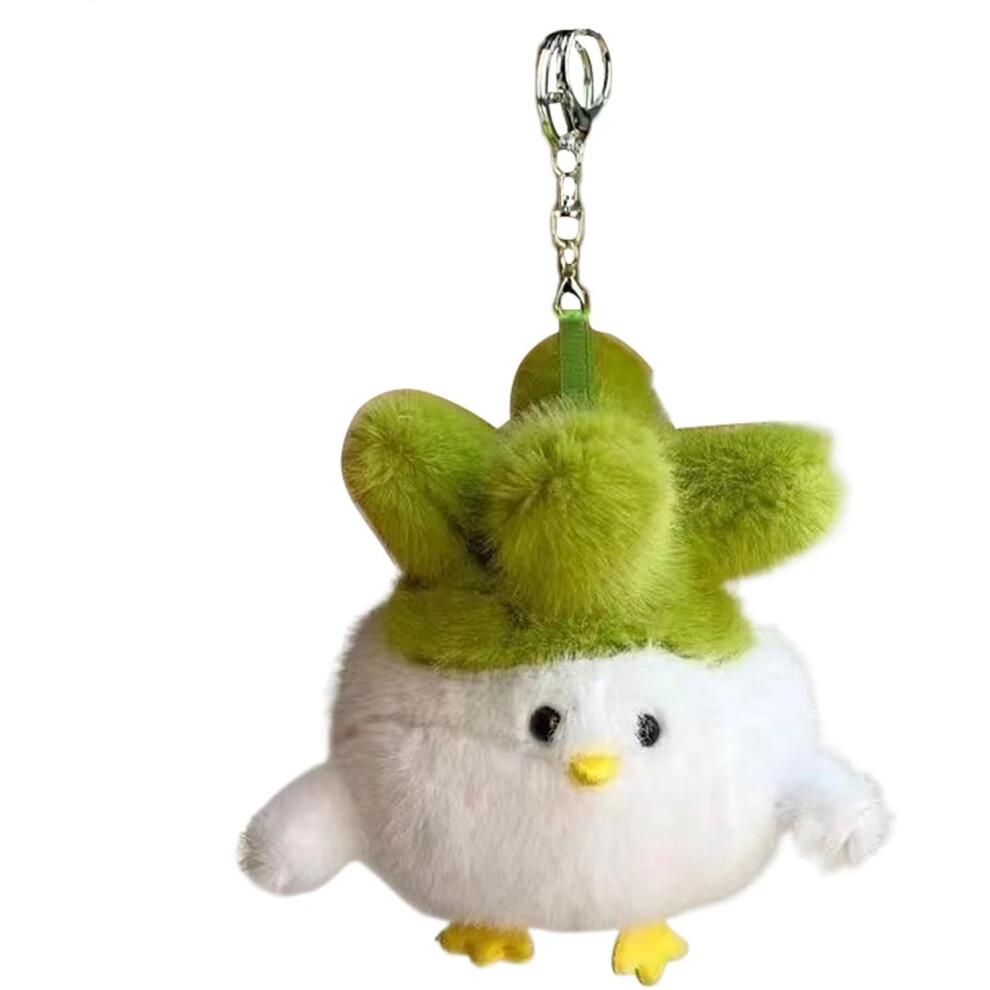 (White) Plush Doll Keychain | 15cm/5.91 Inch Plush Doll Handbag Charm,Creative Car Interior Accessories, Dangling Ornament For Handbag Purse Bag Backp
