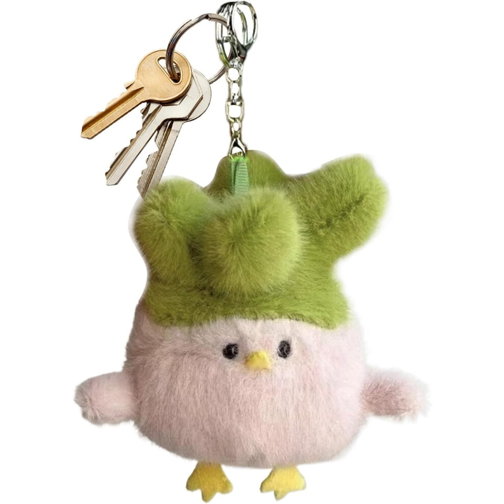 (Pink) Plush Doll Keychain | 15cm/5.91 Inch Plush Doll Handbag Charm,Creative Car Interior Accessories, Dangling Ornament For Handbag Purse Bag Backpa