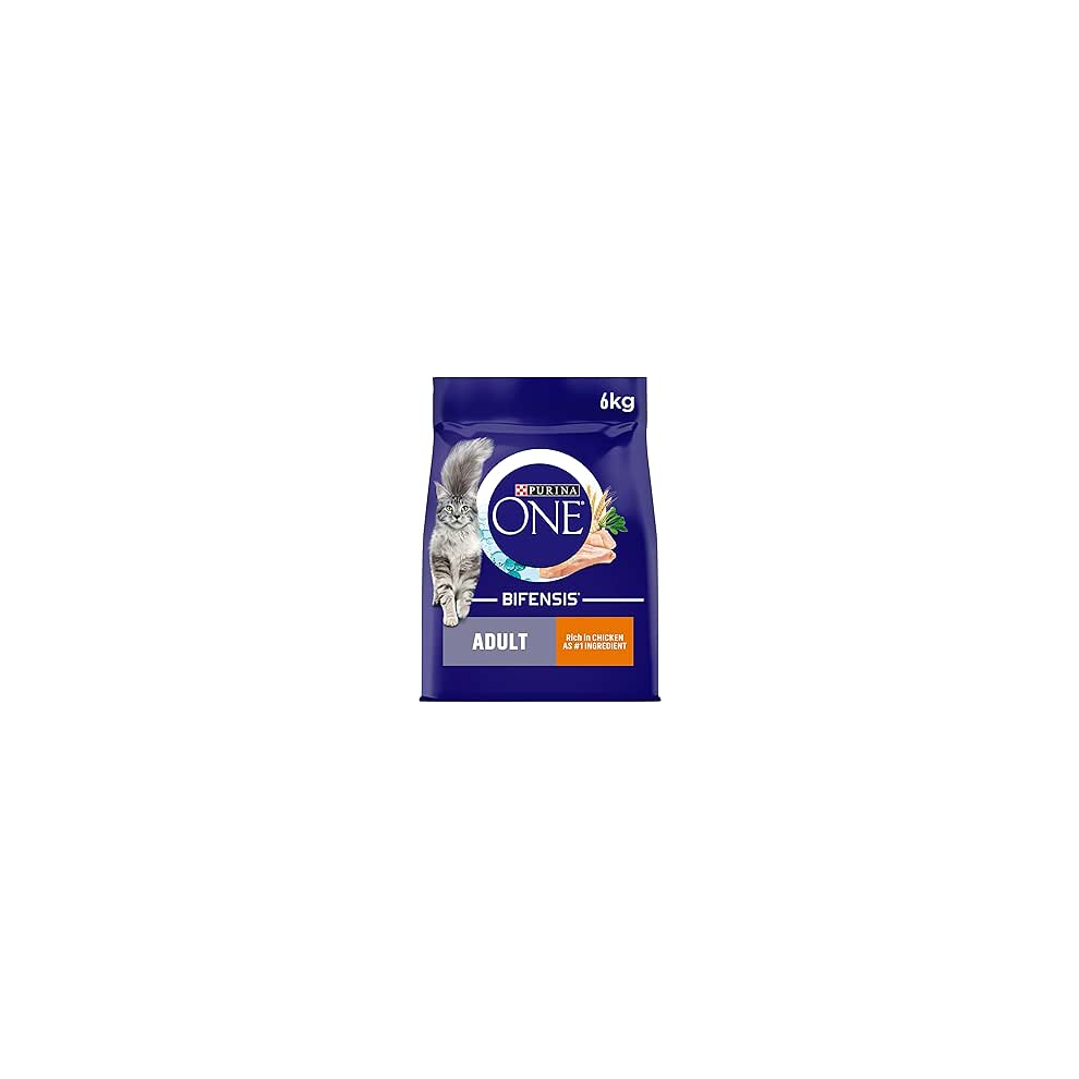 Purina One Adult Dry Cat Food Rich In Chicken 6Kg, Packaging May Vary