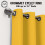 (90*90 Ochre) Blackout Curtains Eyelet Ring Top Ready Made Lined Pair Panel Thermal Insulated 5