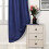 (46*54 Navy Blue) Blackout Curtains Eyelet Ring Top Ready Made Lined Pair Panel Thermal Insulated 11