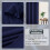 (66*54 Navy Blue) Blackout Curtains Eyelet Ring Top Ready Made Lined Pair Panel Thermal Insulated 4