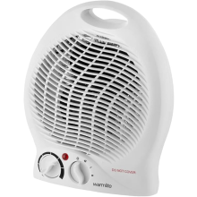 Warmlite WL44002 Thermo Fan Heater with 2 Heat Settings and Overheat Protection, 2000W, White