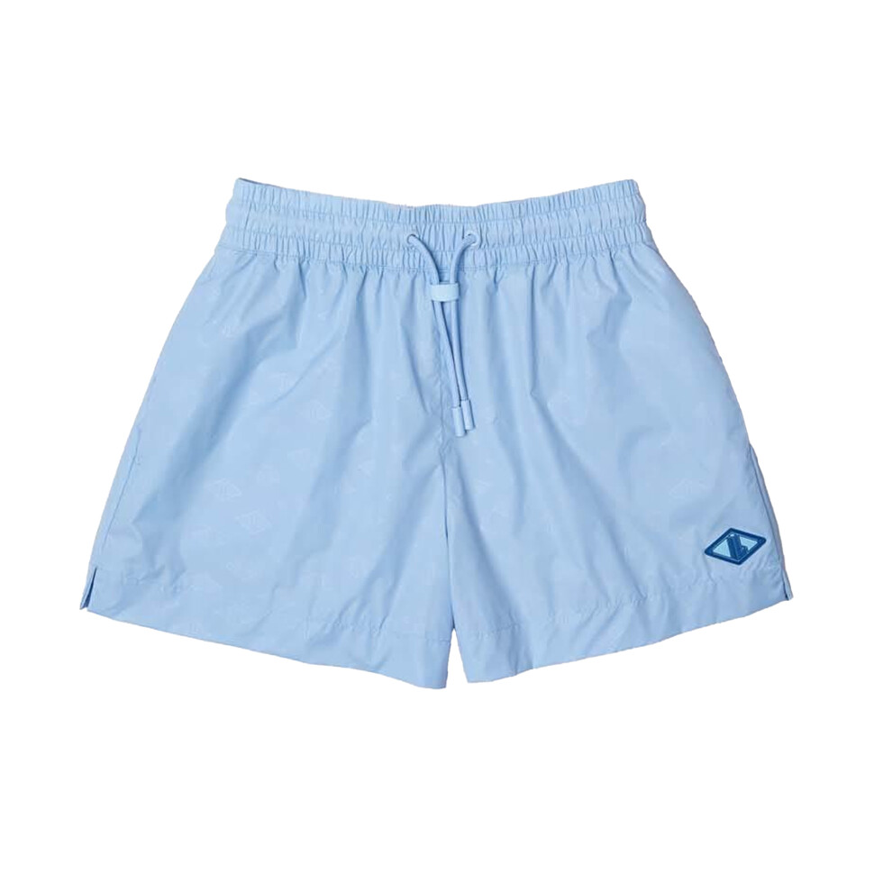 (6 UK, Blue) Lacoste Womens/Ladies Monogram Shorts