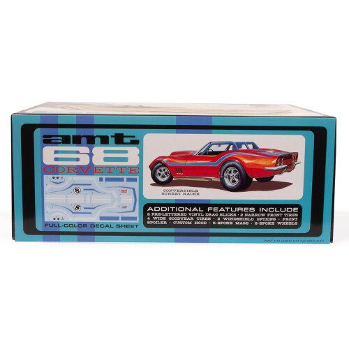 AMT 1236 1968 Chevy Corvette Custom 1:25 2