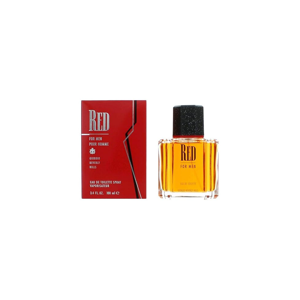 Red By Giorgio Beverly Hills for Men - 3.4 Oz EDT Spray