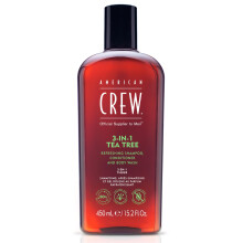 American Crew Shampoo Balsam & Body Wash fr mn 3-i-1 Tea Tree Scent 15,2 Fl Oz