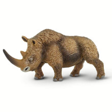 Safari Ltd. Figurina Rinoceronte Lanoso - Modello in Plastica Dettagliato 6.75" - Giocattolo Educativo Preistorico per Bambini 3+