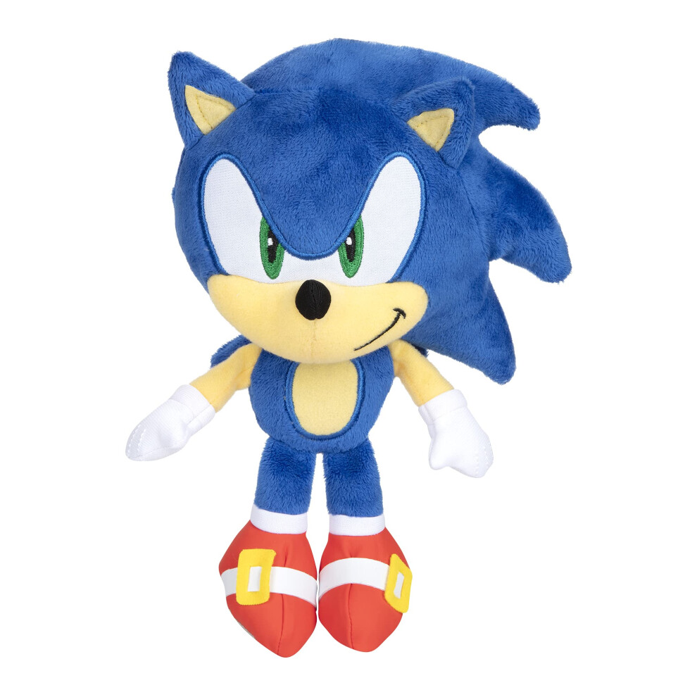 Sonic The Hedgehog Plush 9-Inch - Modern Sonic Collectible Toy, Ultra-Soft Fabric 409344-24Pb