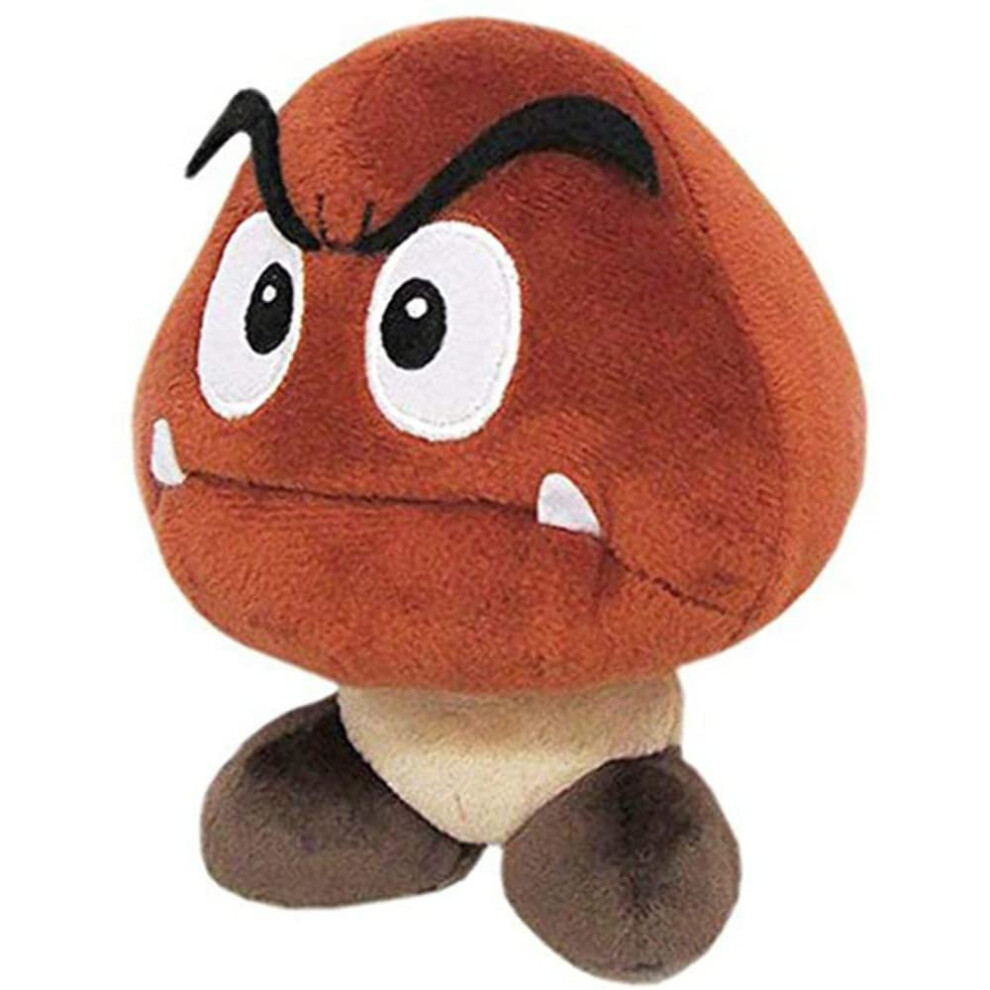 Photos - Other Toys Little Buddy Super Mario All Star Collection 1427 Goomba Stuffed Plush, 5"", Multi-colored