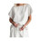 (Apricot , S) Casual Solid Color Short Sleeve Drawstring Shorts Set 1