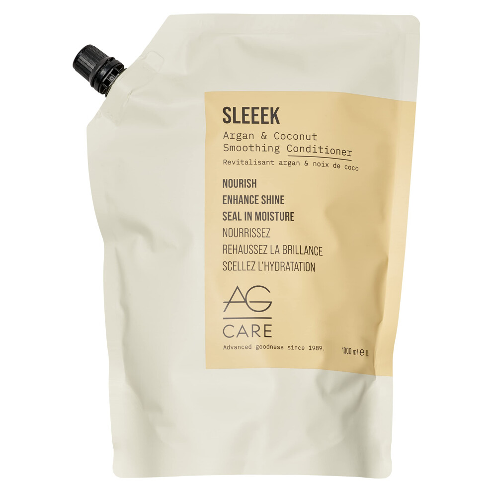 Ag Care Sleeek Argan & Coconut Conditioner, 33.8 Fl Oz