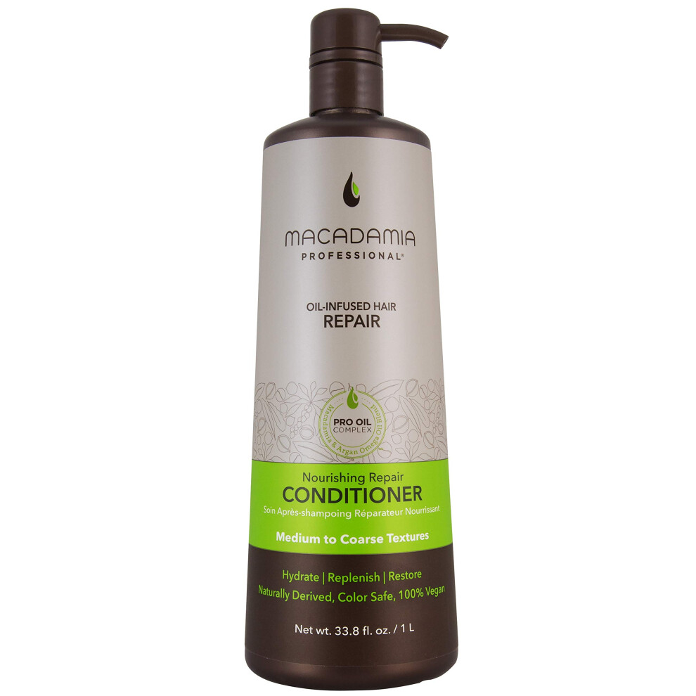 Macadamia Professional Hair Care Sulfate & Paraben Free Natural Organic Cruelty-Free Vegan Hair Products Nourishing Repair Hair Conditioner, 33.8 oz,