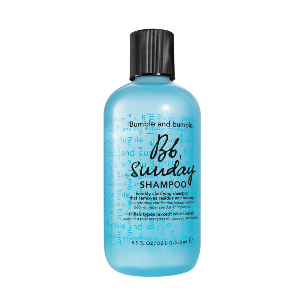 Bumble and bumble. Sunday Weekly Clarifying Shampoo | Removes Residue, Excess Oil + Pollutants | Color Safe | Curly, Wavy, Straight, 8.5 Fl Oz