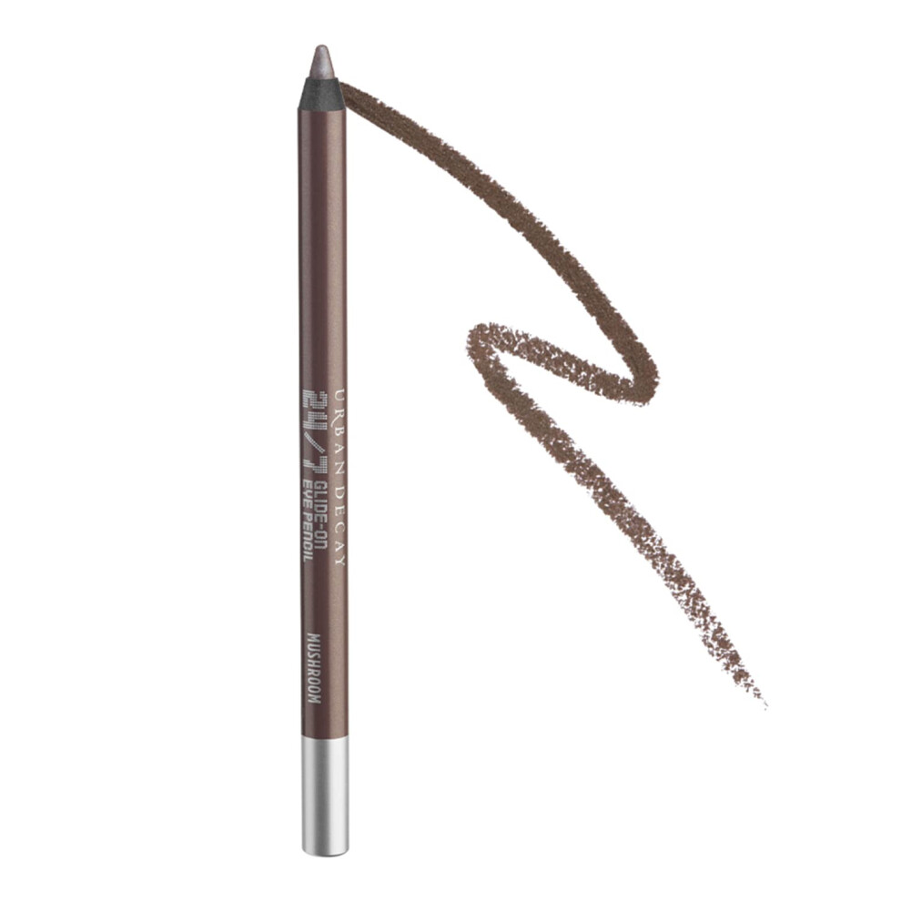 URBAN DECAY 24/7 Glide-On Waterproof Eyeliner Pencil (Mushroom - Brown Shimmer), Smudge-Proof, Transfer-proof, Long-lasting Colored Eye Liners, Hydrat