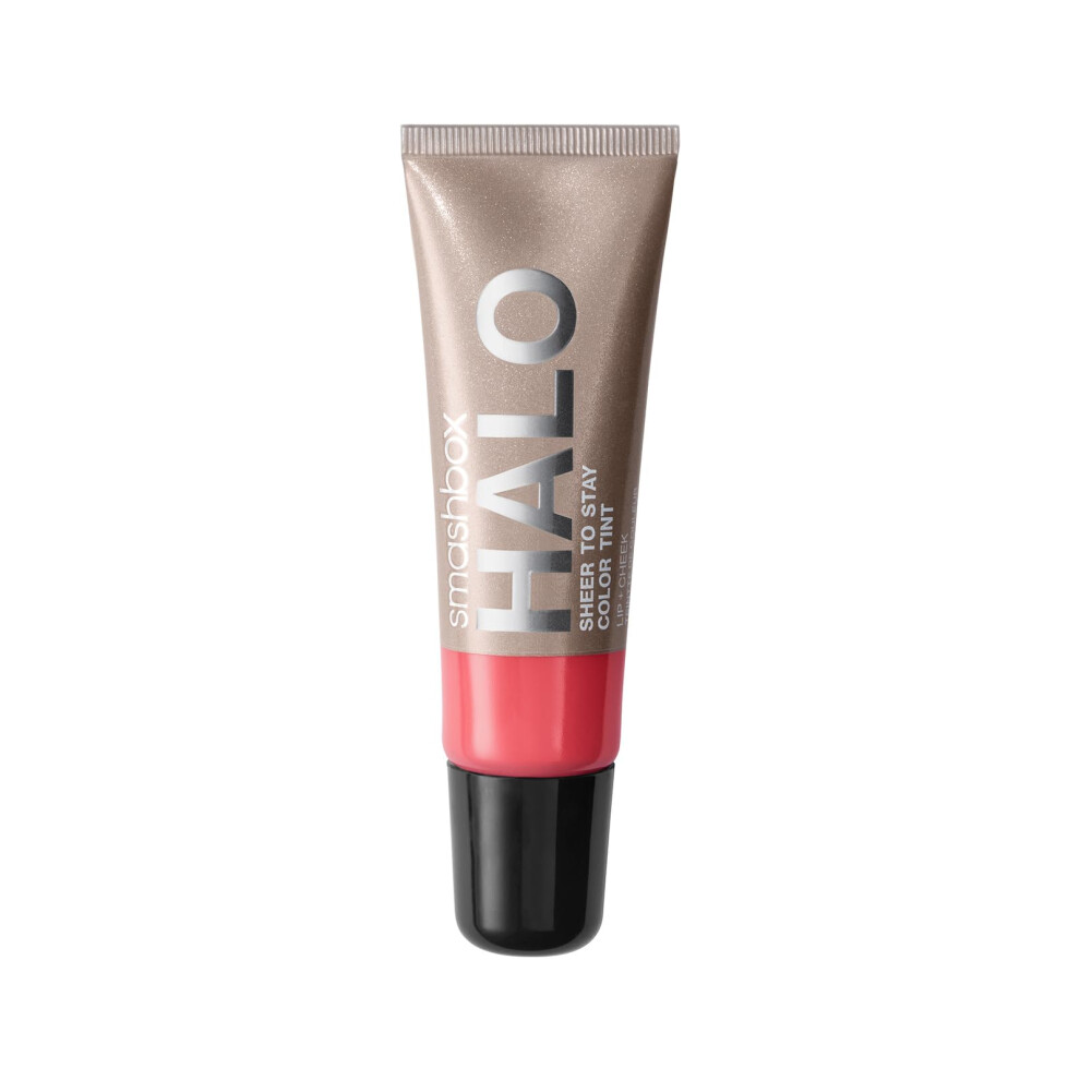 Smashbox Halo Sheer To Stay Cream Cheek + Lip Tint | Sheer-to-Medium Coverage + Matte, 0.34 Fl Oz, Mai Tai