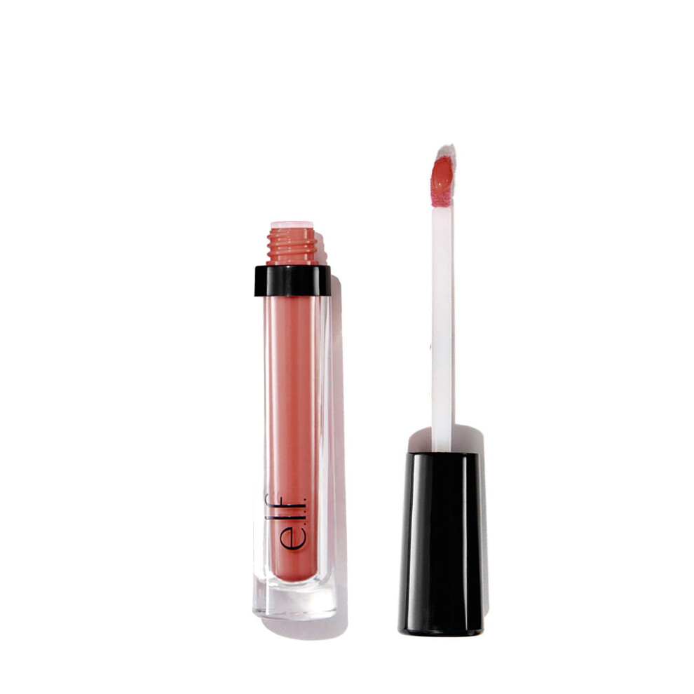 e.l.f. Cosmetics Tinted Lip Oil, Long Lasting & Sheer Coverage, Non-Sticky, Hydrates, Adds Shine, Infused with Jojoba, Apricot & Vitamin E, Pink Kiss,