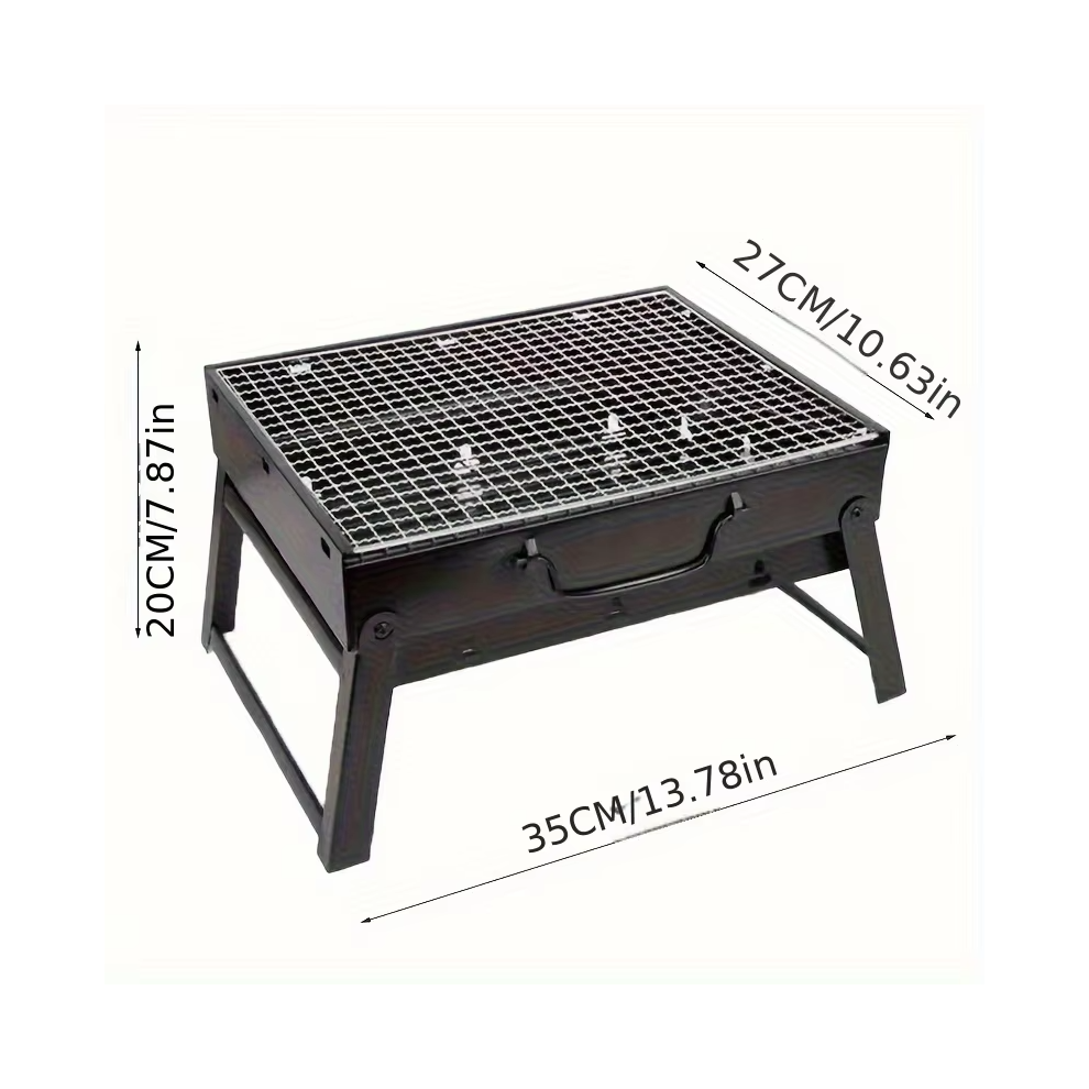 Portable BBQ Charcoal Grill Stainless Steel Small Mini-image-OPC-PGRRB8C-NEW