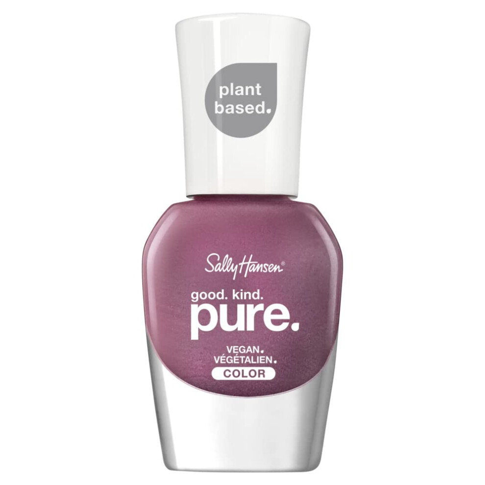 Sally Hansen Good.Kind.Pure Nail Polish, Frosted Amethyst, Pack of 1, Packaging May Vary