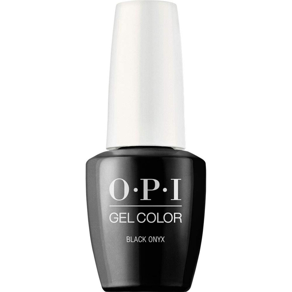 OPI GelColor Nail Polish, Black Gel Nail Polish, Black Onyx, 0.5 fl oz