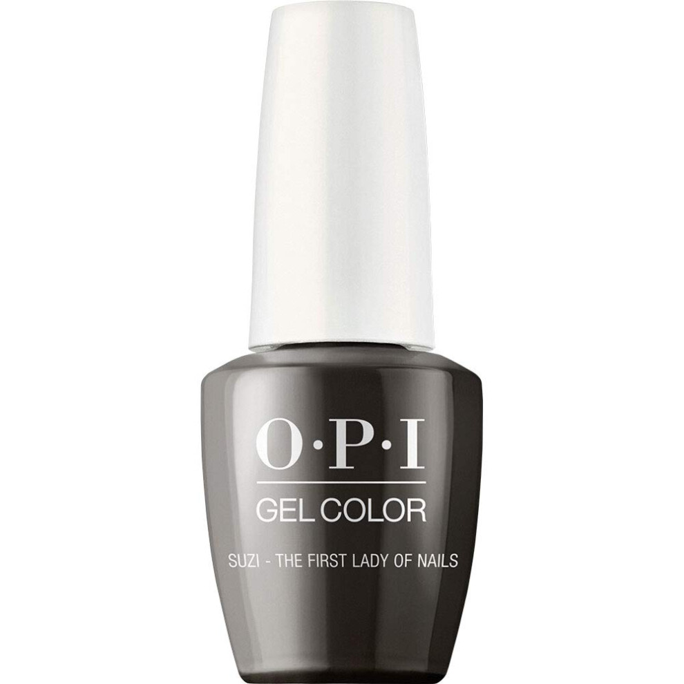 OPI GelColor, Suzi - The First Lady of Nails, Green Gel Nail Polish, Washington DC Collection, 0.5 fl oz