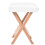 VidaXL vidaXL Massage-Klapphocker 12 cm dicker Sitz Weiß 2