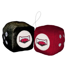 NCAA Arkansas Razorbacks fodboldhold Fuzzy Dice Red
