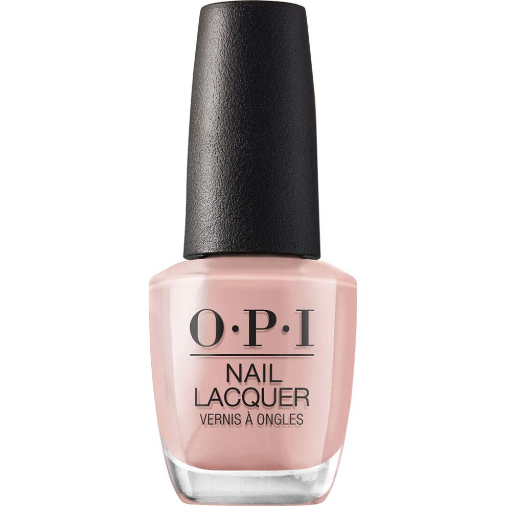 OPI Nail Lacquer, Machu Peach-u, Pink Nail Polish, Peru Collection, 0.5 fl oz