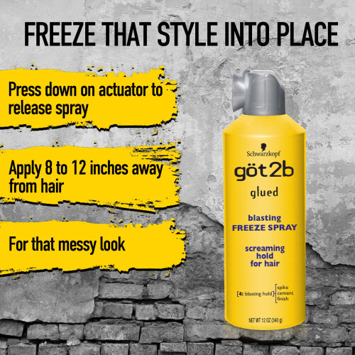 Schwarzkopf Got2b Glued Blasting Freeze Haarspray, 345 ml, 2 St  ck 2
