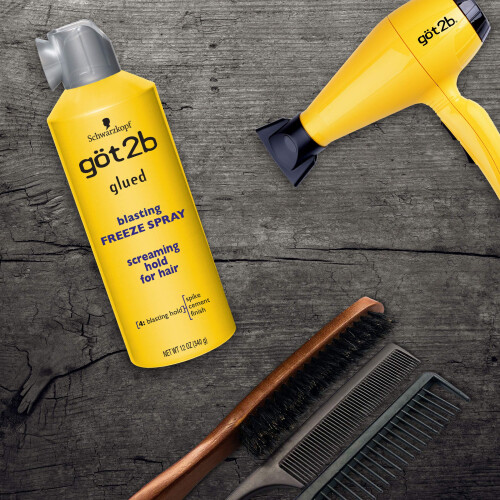 Schwarzkopf Got2b Glued Blasting Freeze Haarspray, 345 ml, 2 St  ck 1