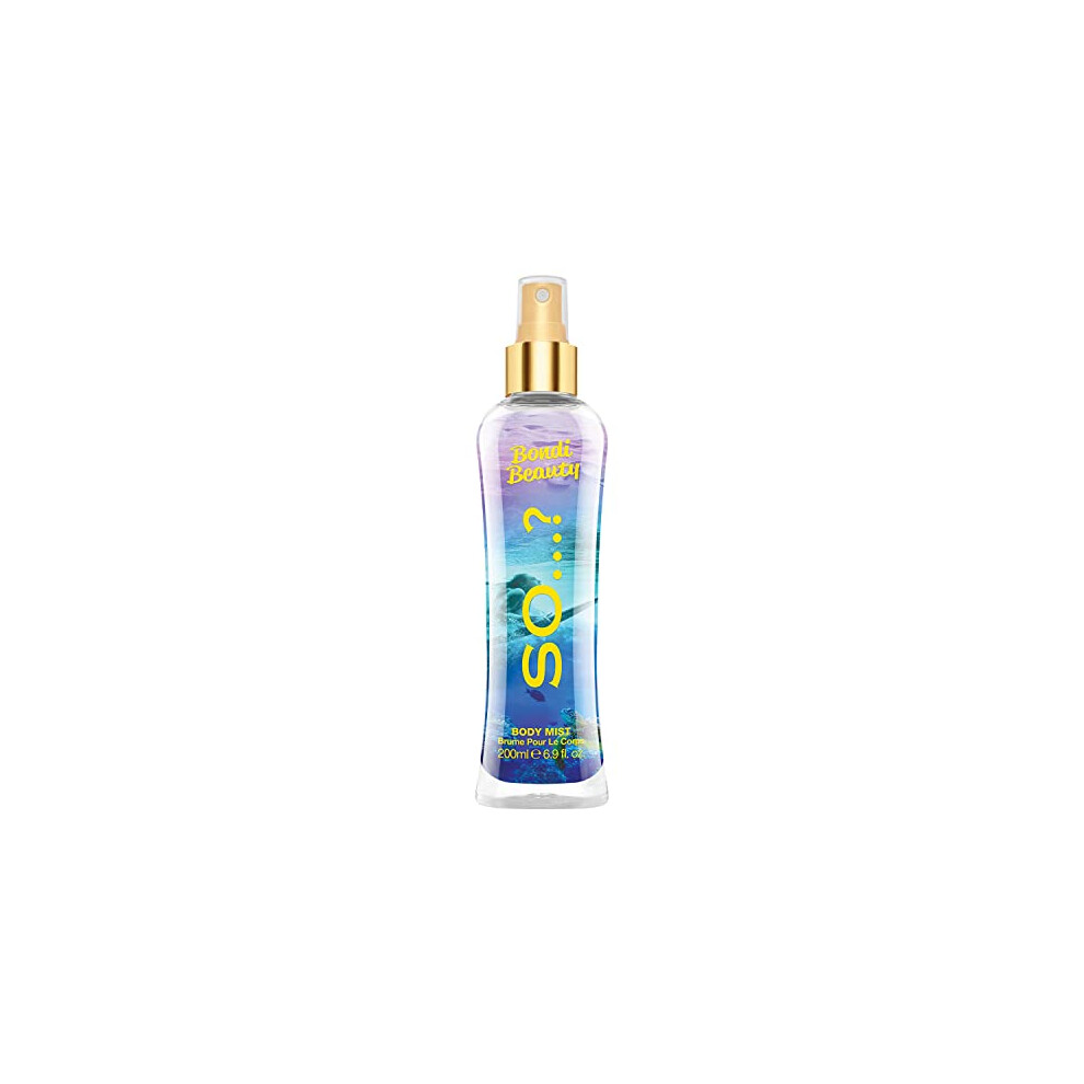 So...? So ? Bondi Beauty Body Mist Fruity Gourmand Scent - Perfume For Women - Jasmine, Vanilla Notes - Gifts For Women - Body Spray - 6.9 Oz