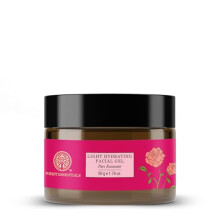 Gel facial hidratante ligero Forest Essentials con agua de rosas pura | Hidratante facial en gel natural | Gel refrescante y calmante de agua de