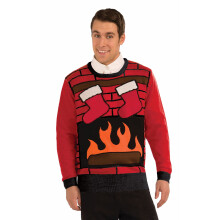 Forum Novelties Adult Ugly Christmas Eve Sweater Multi Medium