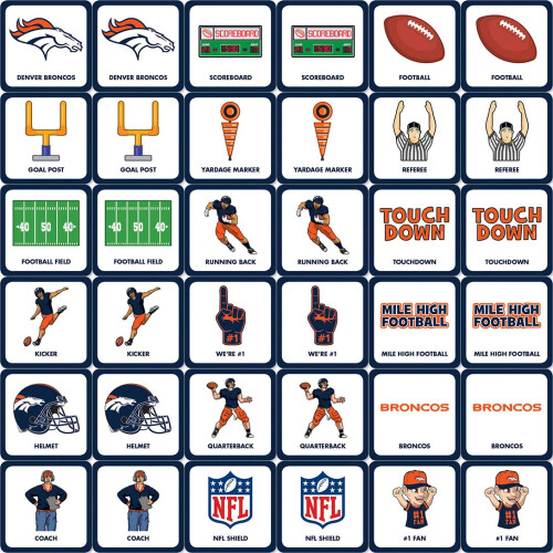 Gioco di abbinamento Denver Broncos 1