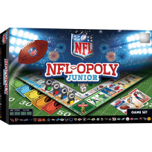 MasterPieces Kids & Family Board Games - NFL Opoly Jr. - Jogos de tabuleiro oficialmente licenciados para crianas e famlia