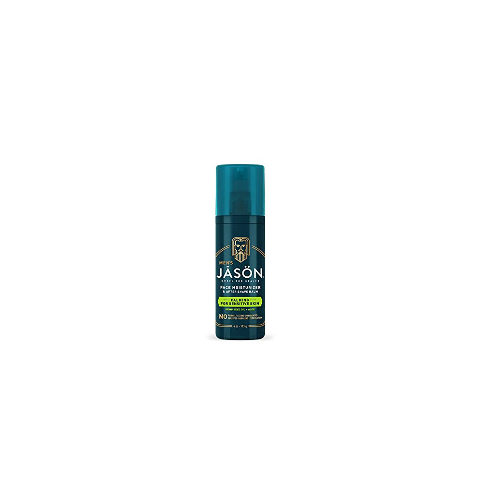 Jason Men's Calming Lotion and Aftershave Balm, 4 oz